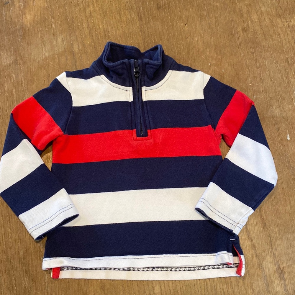 Rugby Stripe Quarter Zip